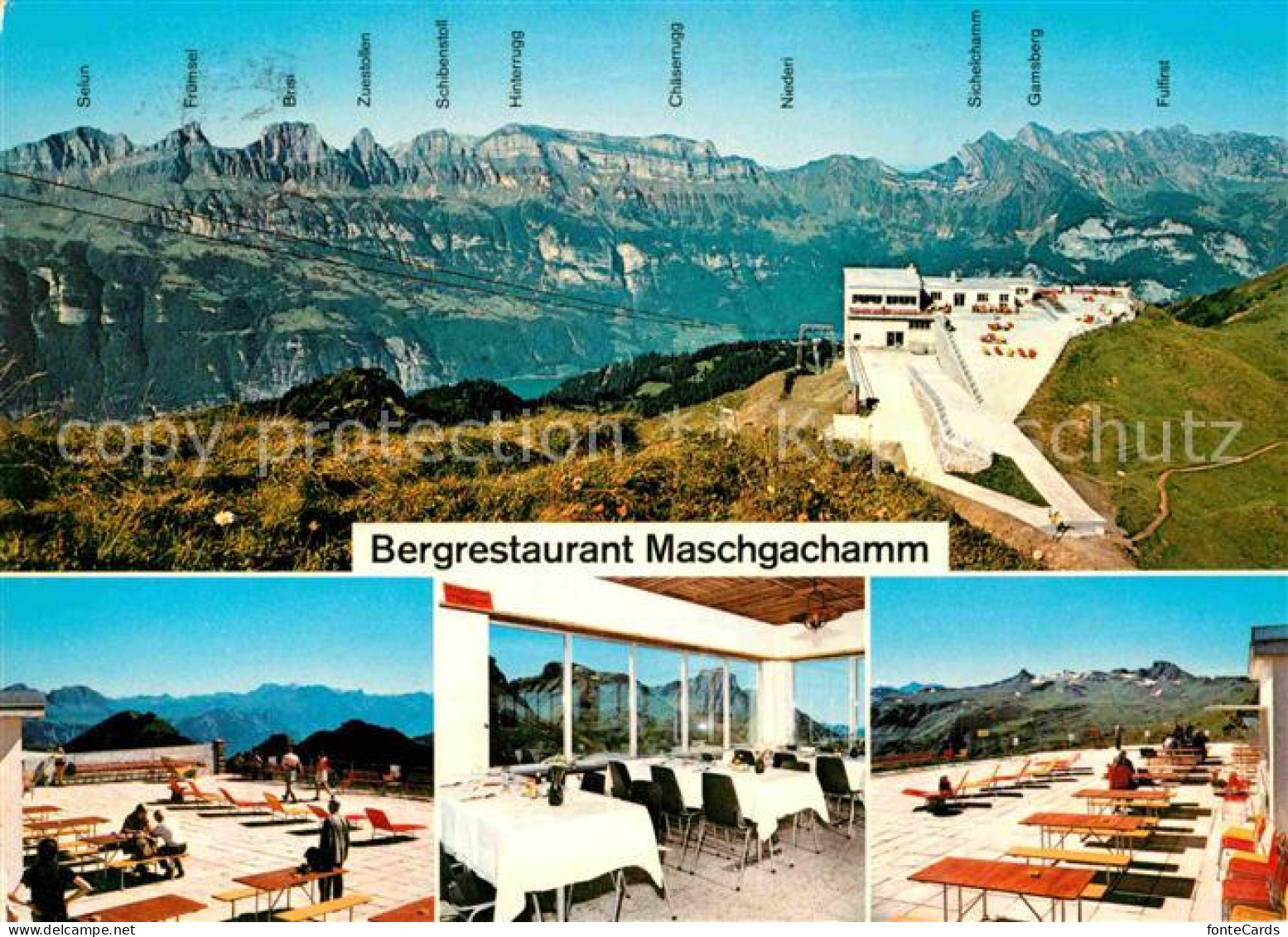 12678391 Flumserberge Bergrestaurant Maschgachamm Kabinenbahn Tannenbodenalp  Fl - Other & Unclassified