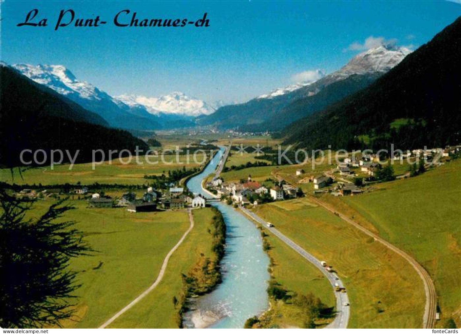 12678384 La Punt-Chamues-ch Fliegeraufnahme Gegen Brever St.-Moritz Piz-la-Margn - Other & Unclassified