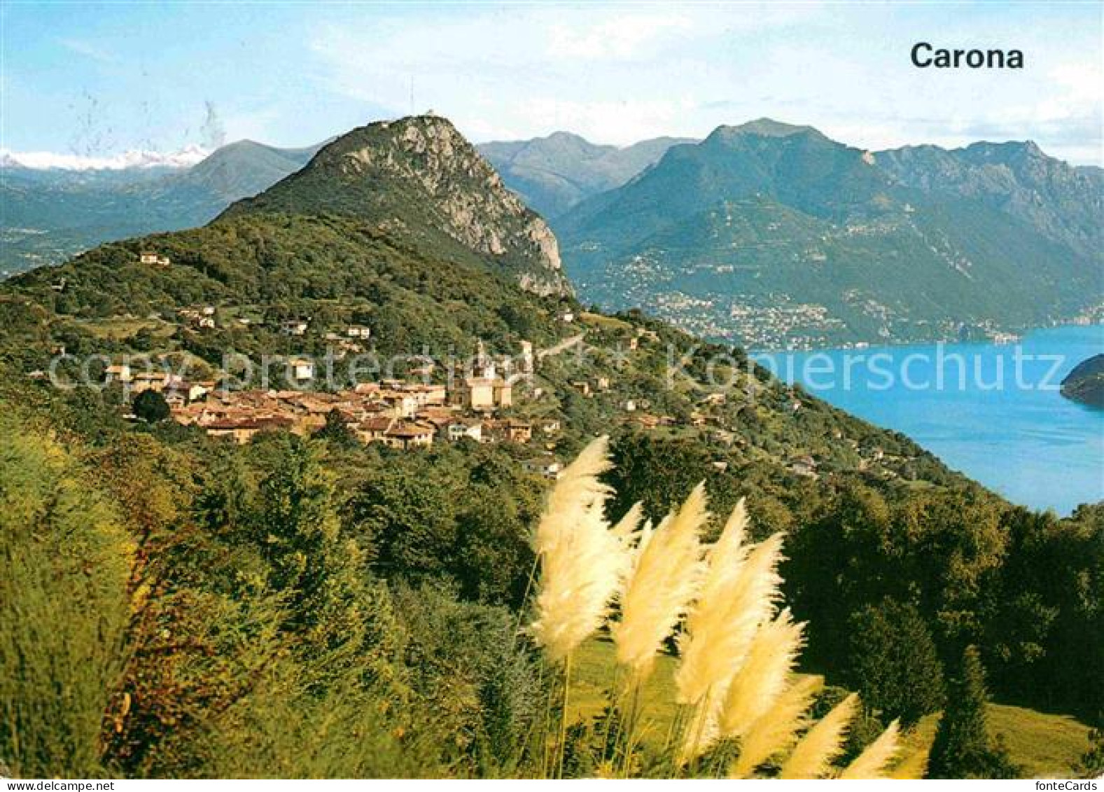 12678370 Carona Lago Di Lugano Con S. Salvatore Carona - Autres & Non Classés