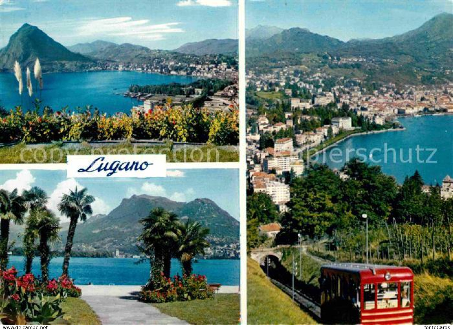 12678361 Lugano TI Seepromenade Bergbahn  Lugano - Other & Unclassified