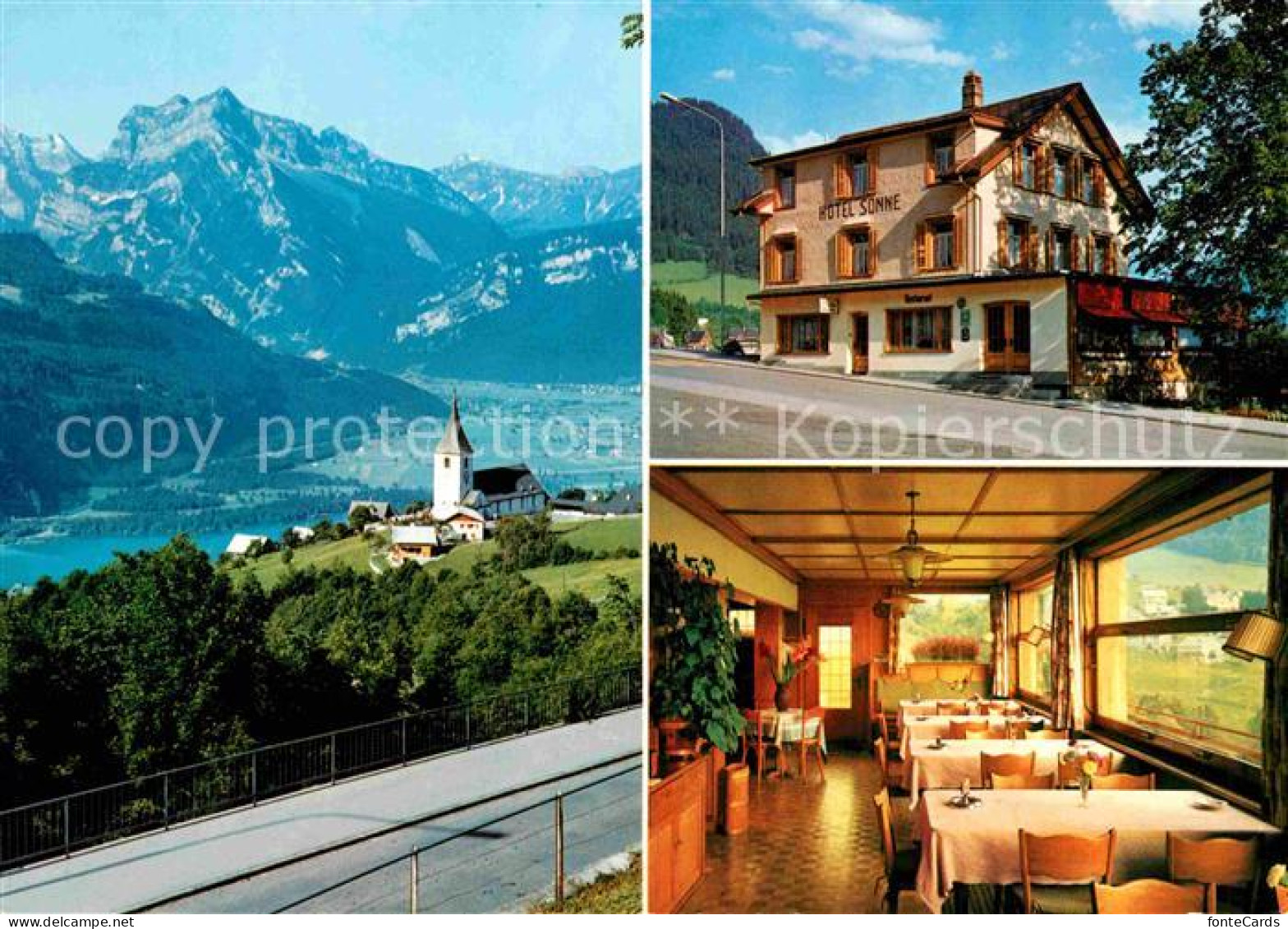 12678138 Amden SG Panorama Hotel Restaurant Sonne Gaststube Betlis - Other & Unclassified