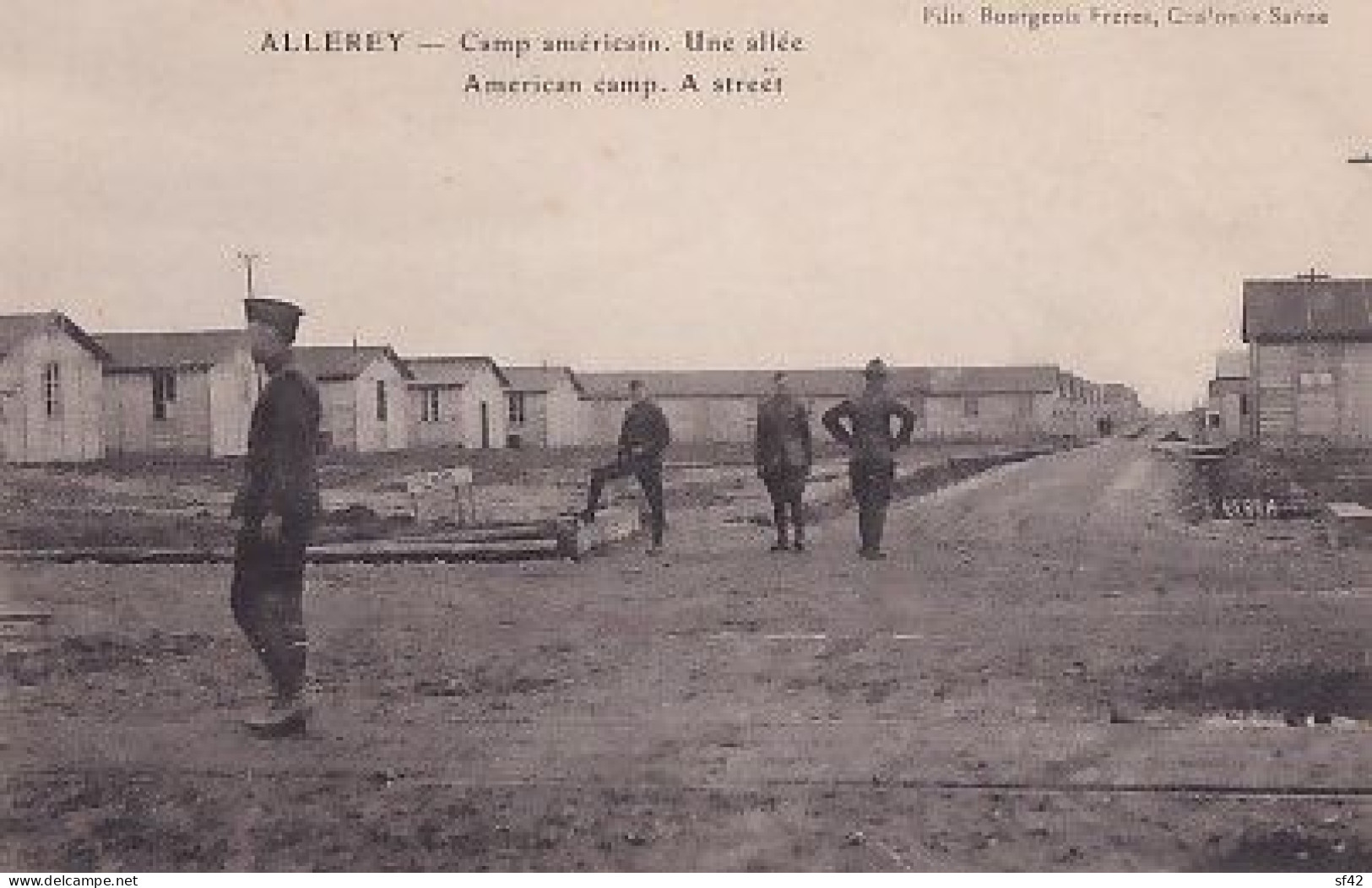 ALLEREY                   CAMP AMERICAIN           Une Allée - Oorlog 1914-18