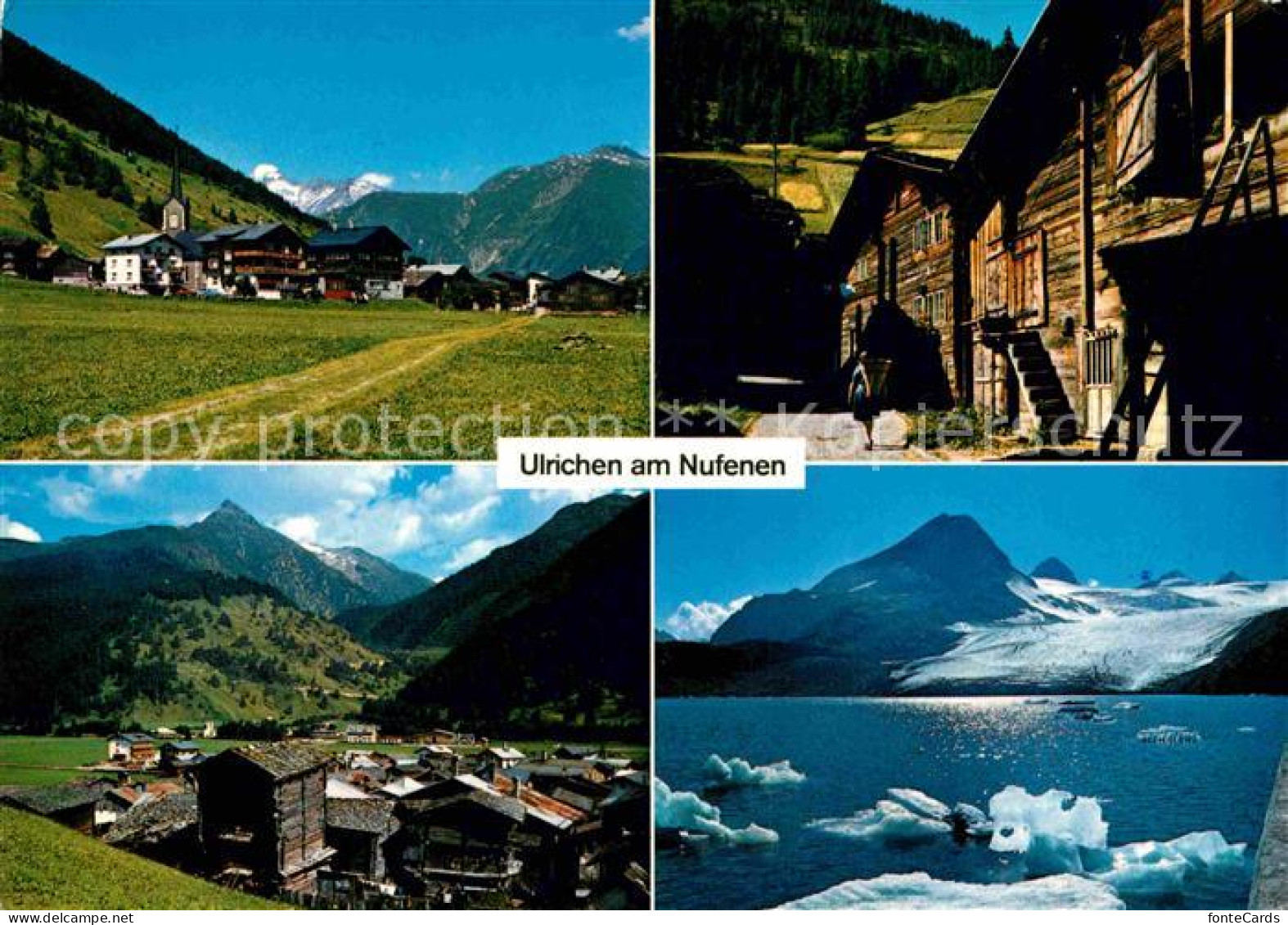 12678084 Ulrichen Galenstock Dorf Nufenen Alte Haeuser Griessee Ulrichen - Andere & Zonder Classificatie