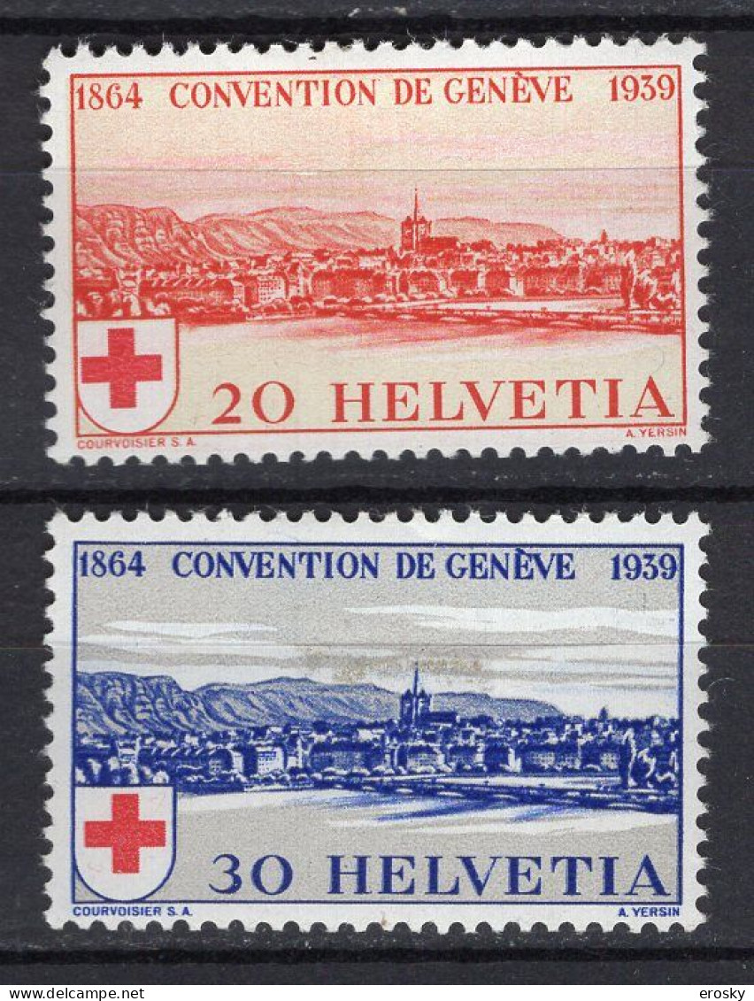 T3332 - SUISSE SWITZERLAND Yv N°342/43 * Croix Rouge - Neufs