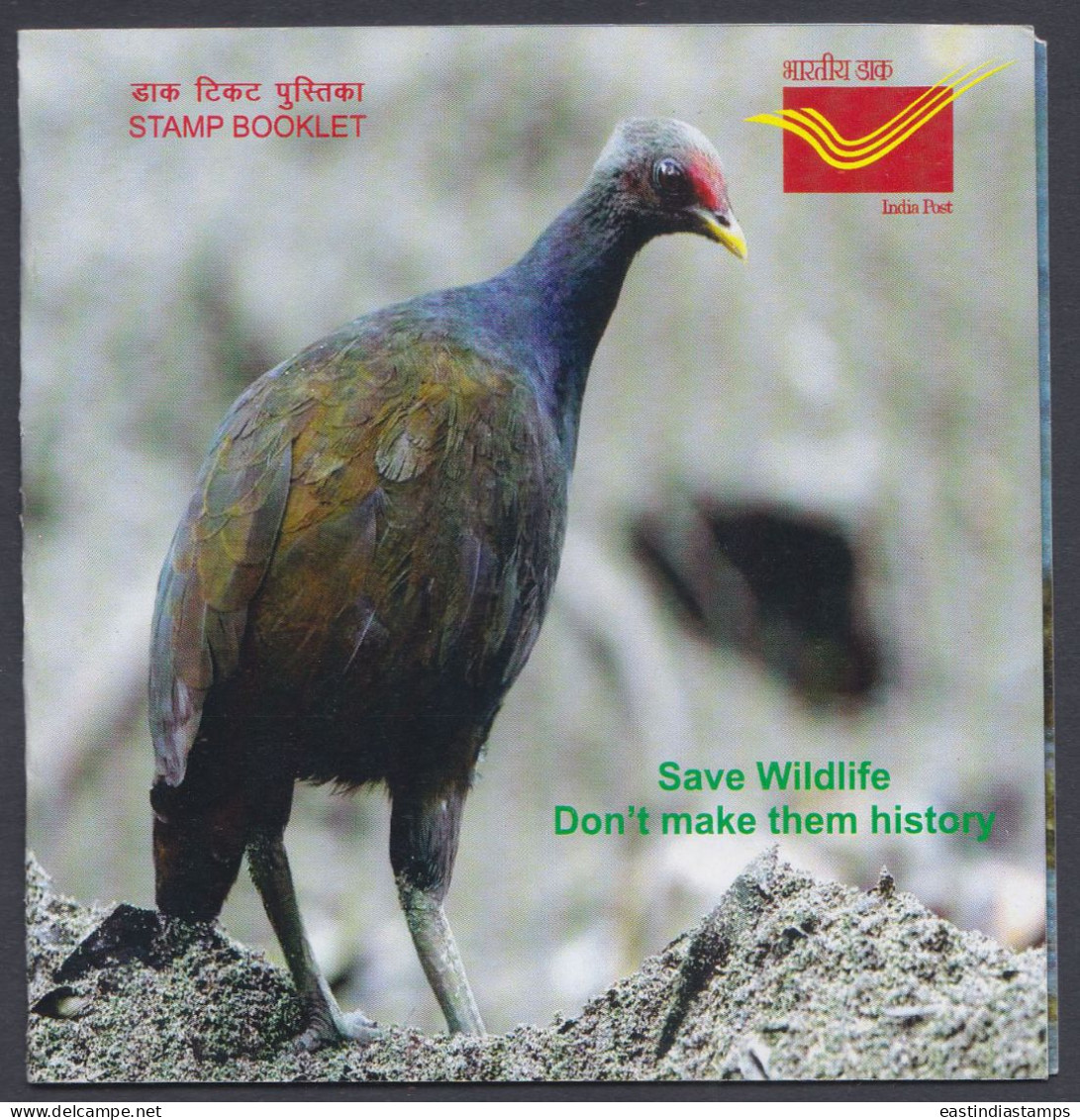 Inde India 2012 Mint Stamp Booklet Bird, Fowl, Frog, Monkey, Biodiversity, Animals, Forest, Animal, Birds - Sonstige & Ohne Zuordnung