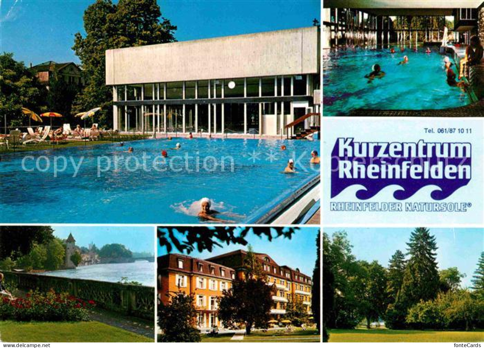 12678051 Rheinfelden AG Natursole Freibad Hallenbad Rheinpromenade Park Hotel Ku - Andere & Zonder Classificatie