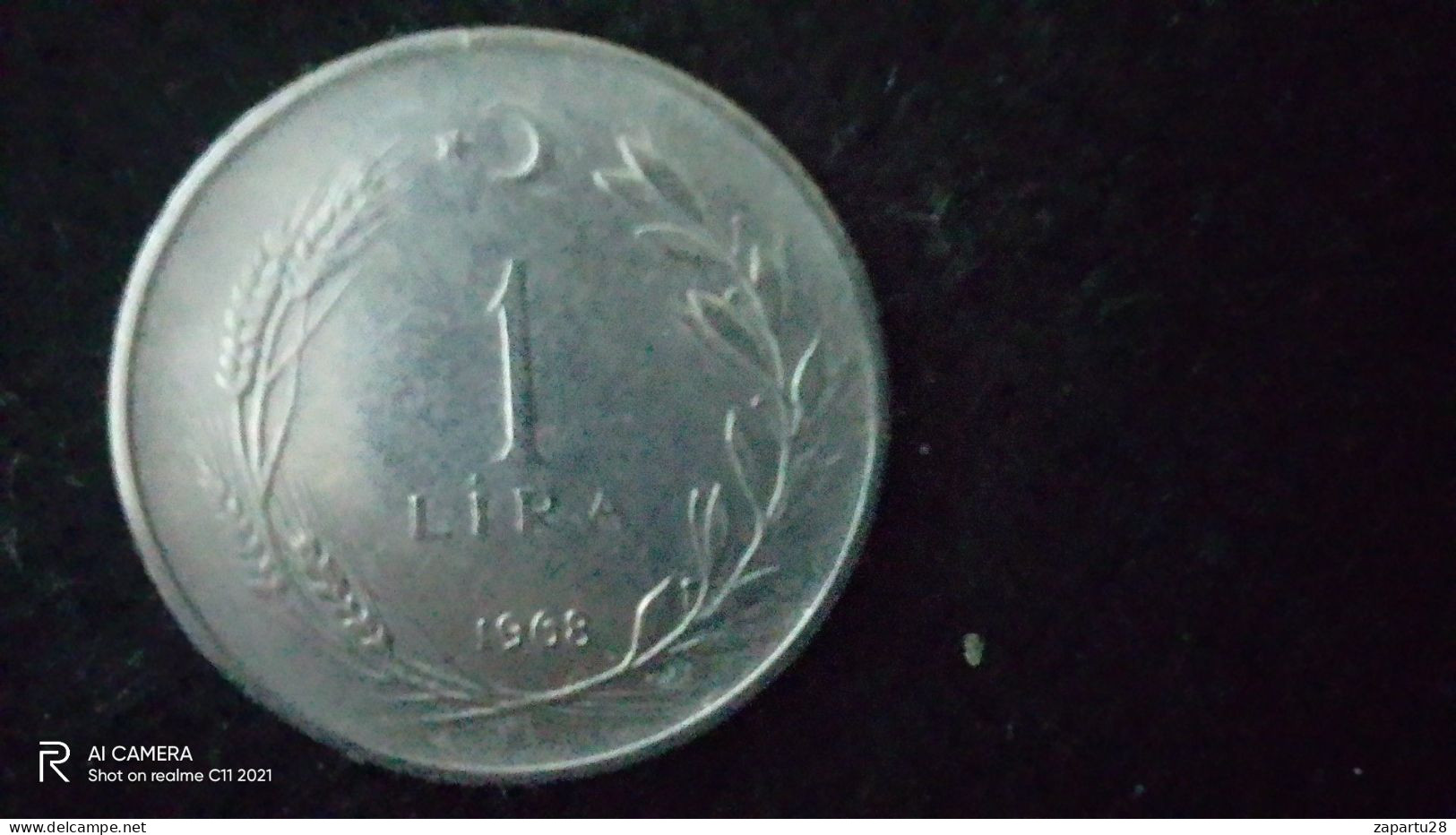 TÜRKİYE - 1968--   1  LİRA     - XF-   YÜKSEK KATALOG DEĞERİ - Türkei