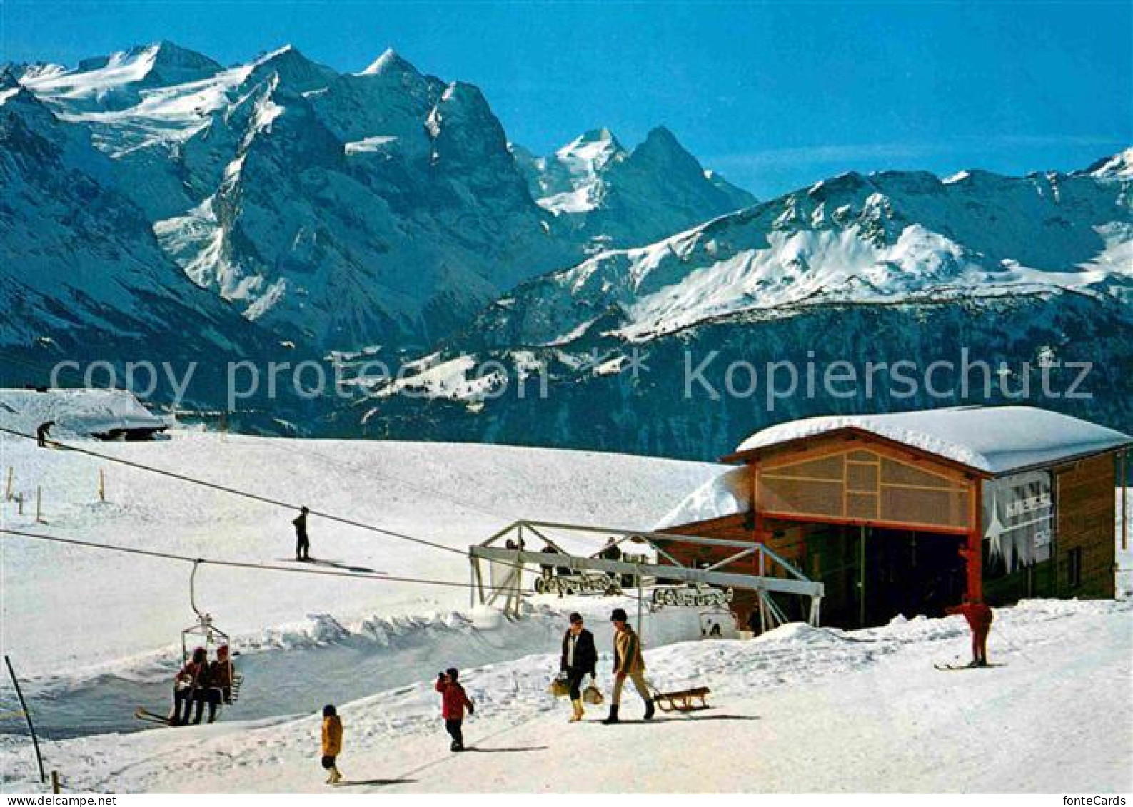 12677551 Kaeserstatt Hasliberg Sessellift Kaeserstatt Hohstraess Wetterhorngrupp - Otros & Sin Clasificación