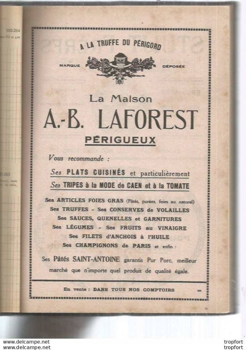 JJ / Superbe AGENDA BUVARD 1928 BALLANDE Noumea MOET Papeete Nouvelle Calédonie PORT-VILLA TRUFFE - Other & Unclassified