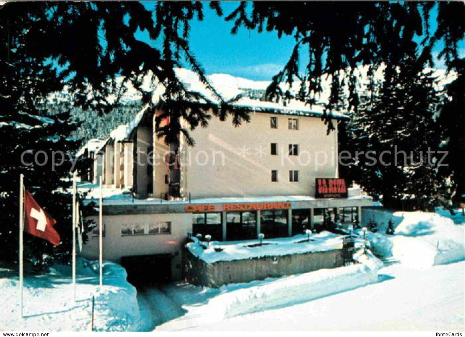 12677518 Lenzerheide GR Sporthotel La Riva Im Winter Lenzerheide Chur - Autres & Non Classés