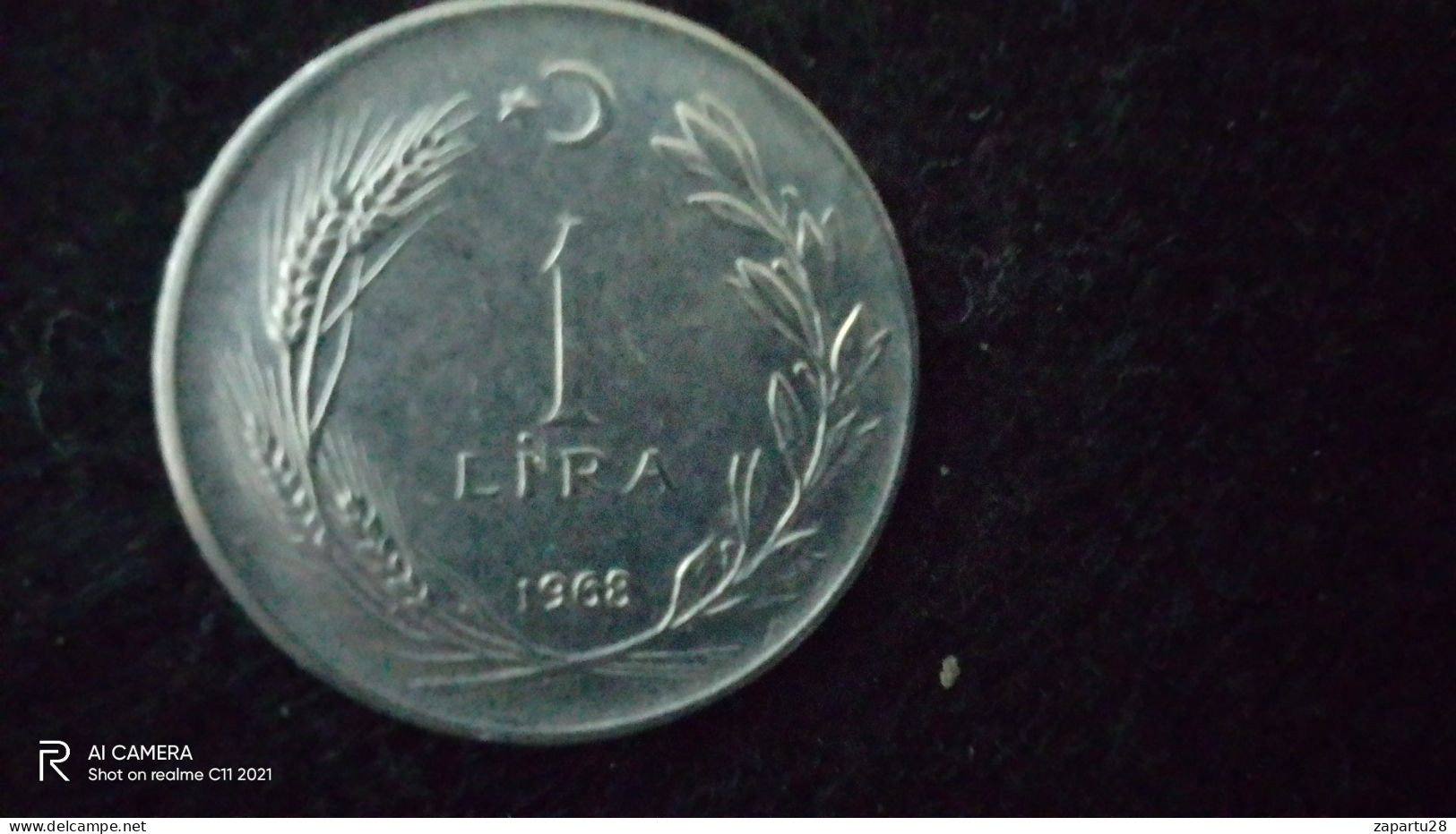 TÜRKİYE - 1968--   1  LİRA     - XF-   YÜKSEK KATALOG DEĞERİ - Turkije