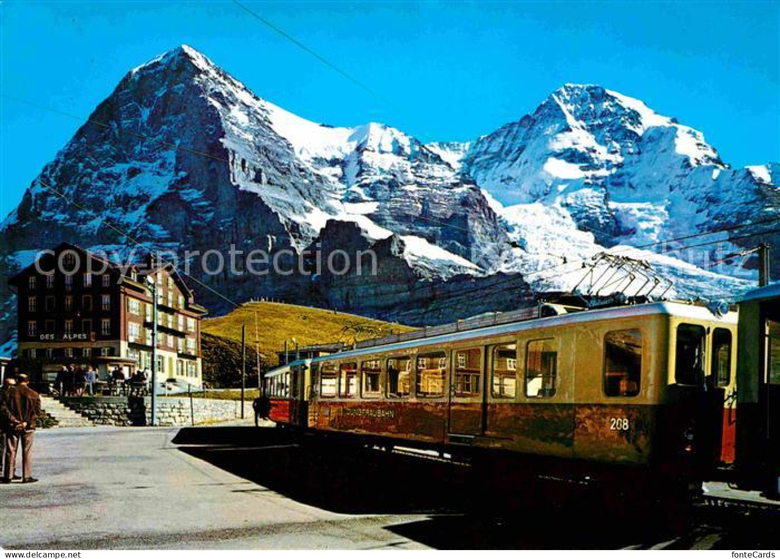 12677498 Kleine Scheidegg Interlaken Berghotel Bergbahn Eiger Und Moench Berner  - Otros & Sin Clasificación