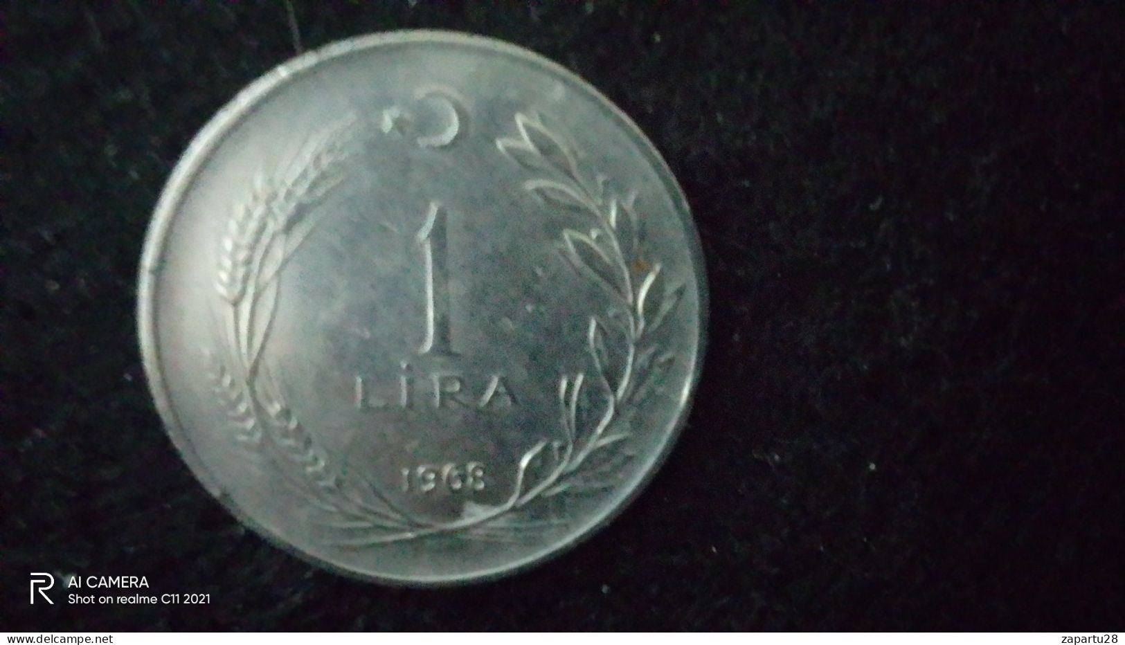 TÜRKİYE - 1968--   1  LİRA     - XF-   YÜKSEK KATALOG DEĞERİ - Turkey