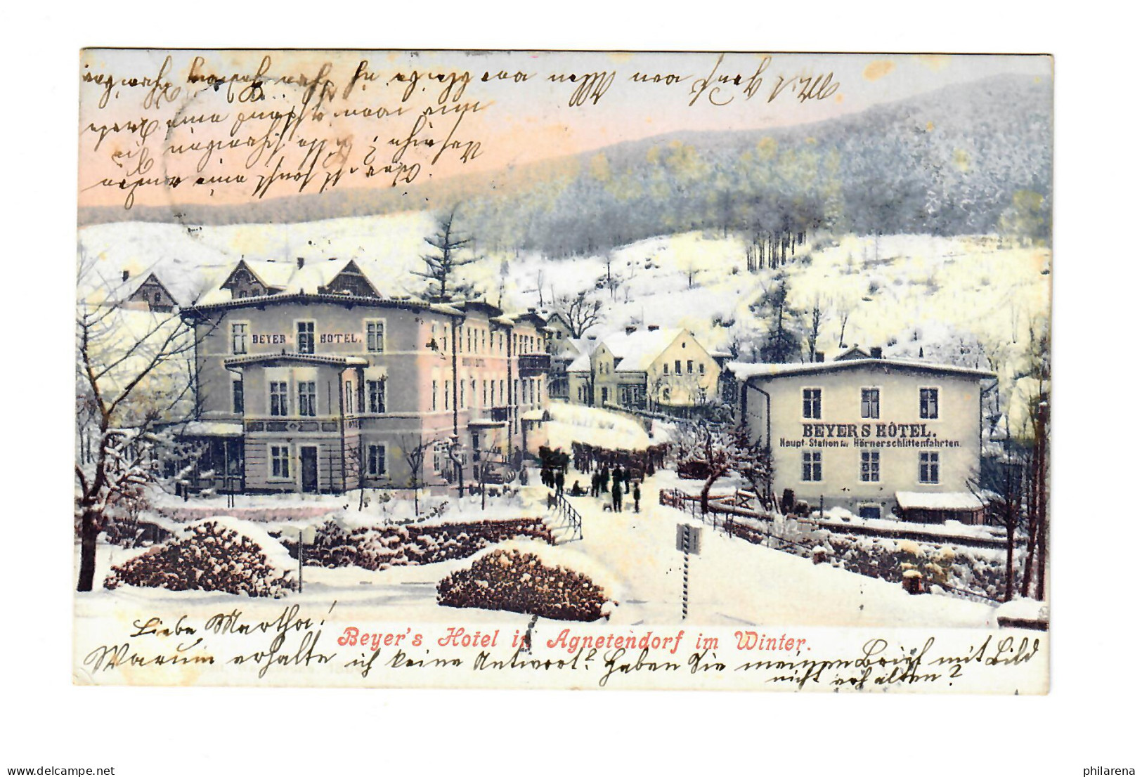 Ansichtskarte 1906 Agnetendorf/Schlesien, Riesengebirge Nach Strasbourg - Storia Postale