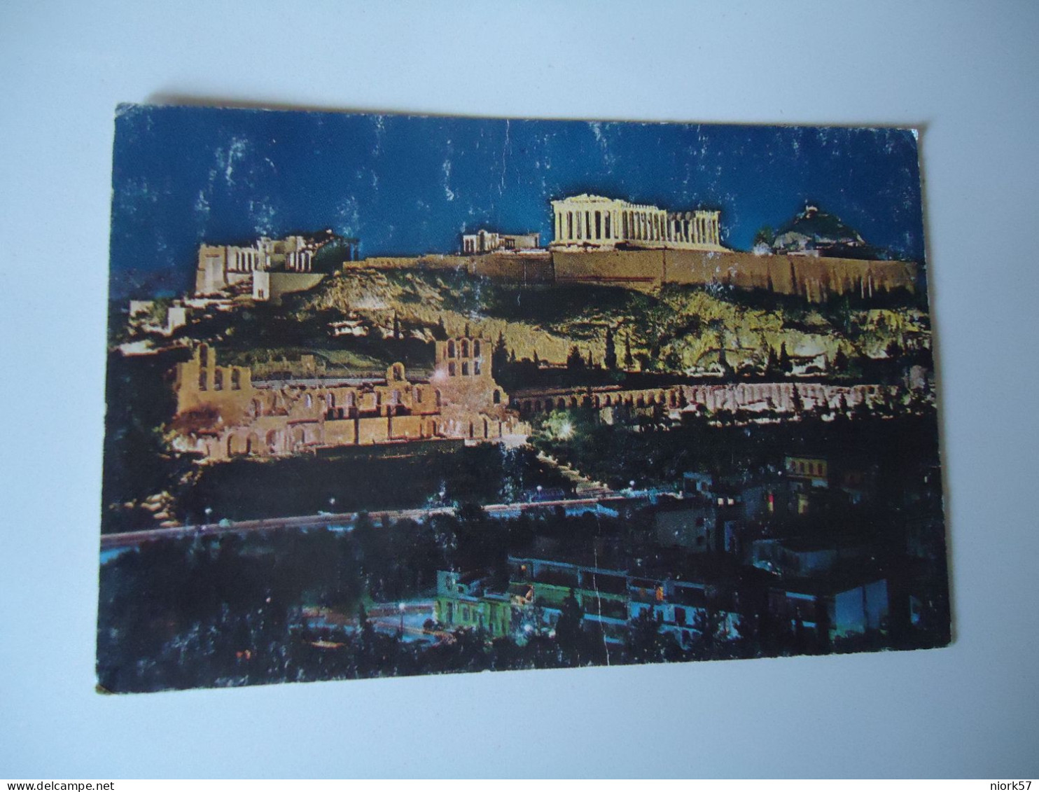 GREECE  POSTCARDS  ATHENS    BY NICHT  FOR MORE PURCHASES 10% DISCOUNT - Grèce