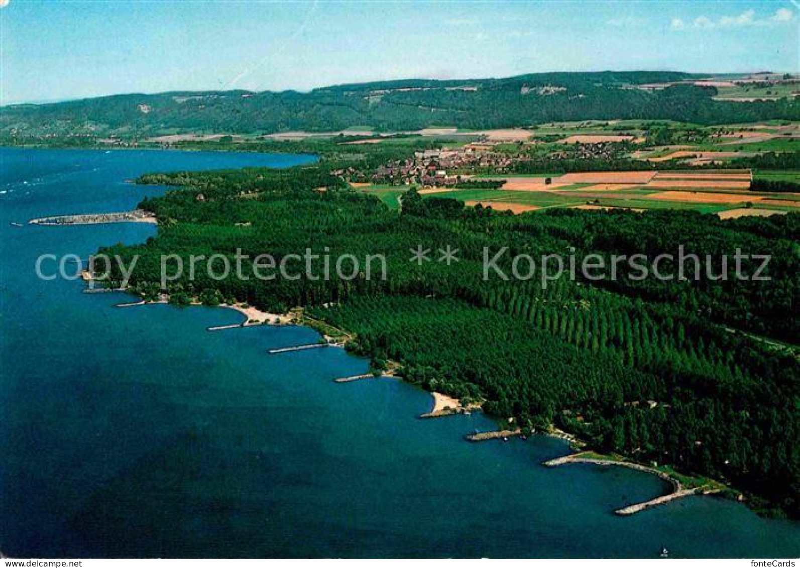 12677392 Yvonand Fliegeraufnahme Lac De Neuchatel Camping Yvonand - Other & Unclassified