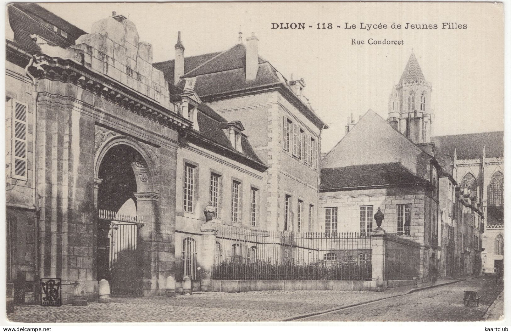 Dijon - 118 - Le Lycée De Jeunes Filles - Rue Condoret - (France) - Dijon