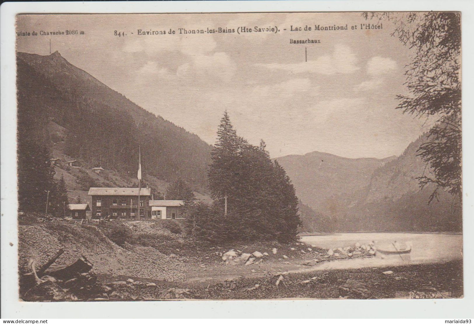 MONTRIOND - HAUTE SAVOIE - LAC DE MONTRIOND ET L'HOTEL - Autres & Non Classés