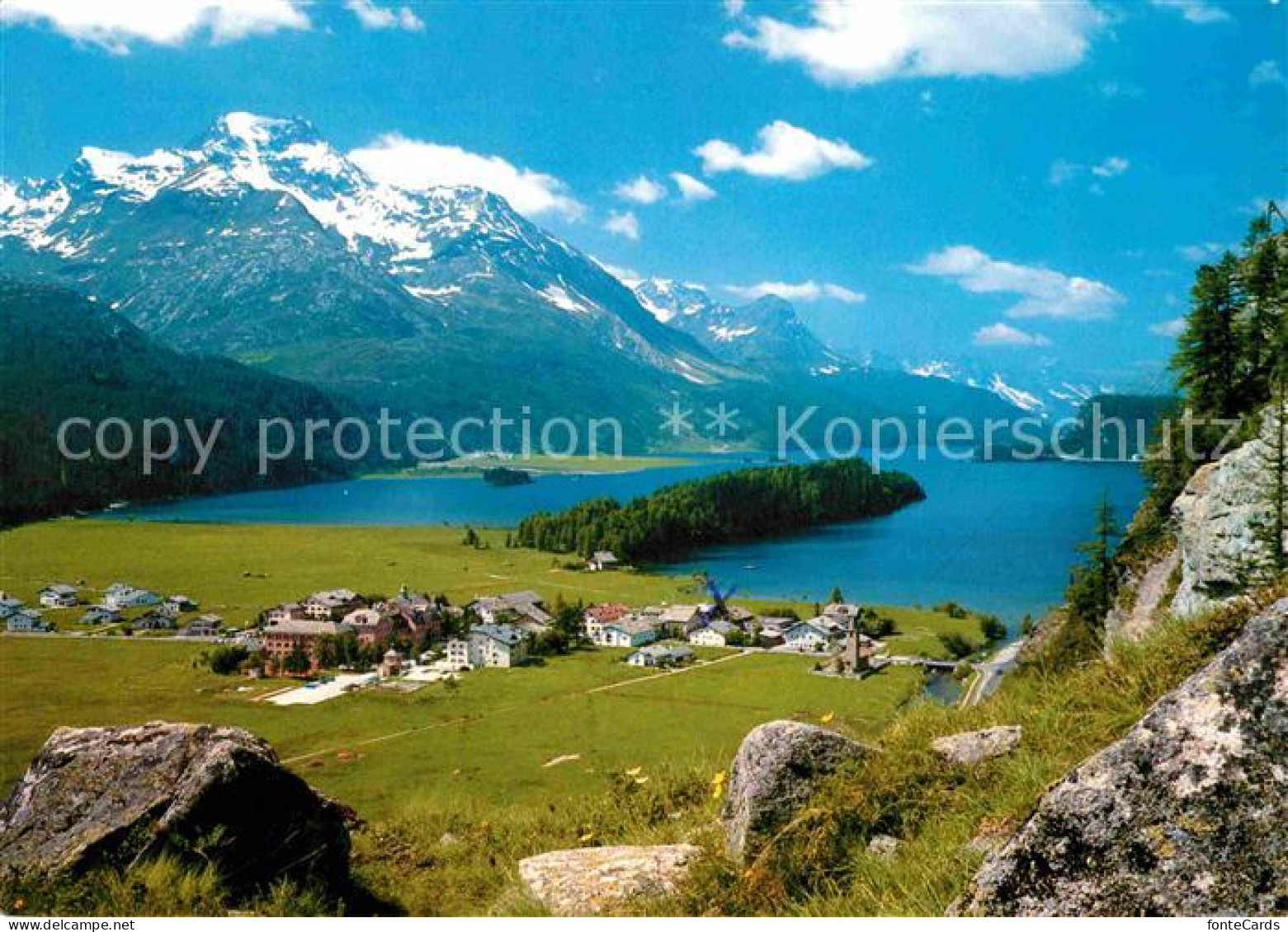 12677330 Sils Baselgia Am Silsersee Mit Piz-La-Margna  Sils Baselgia - Other & Unclassified