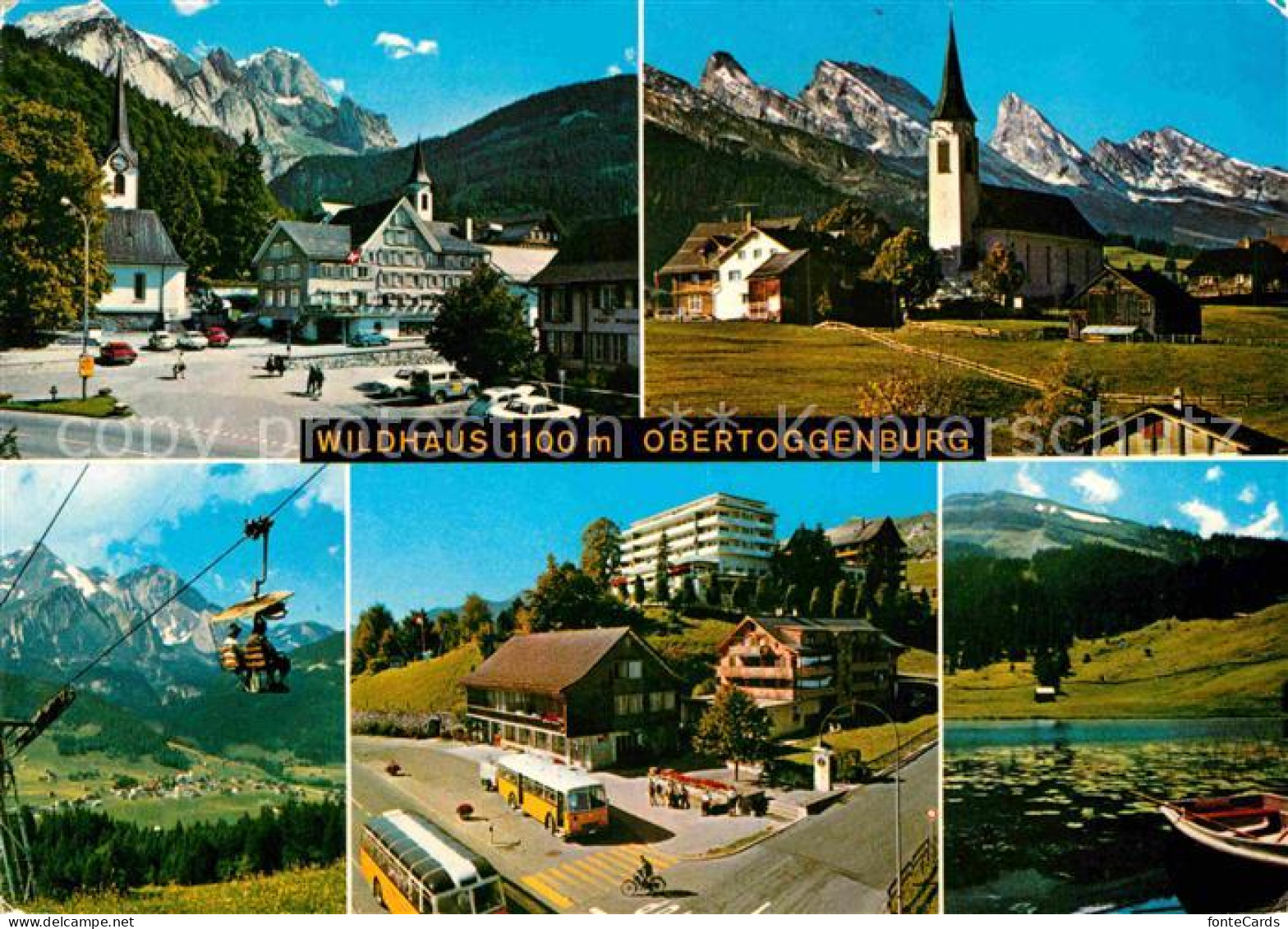 12677324 Obertoggenburg Wildhaus Seilbahn See Kirche Wildhaus - Other & Unclassified