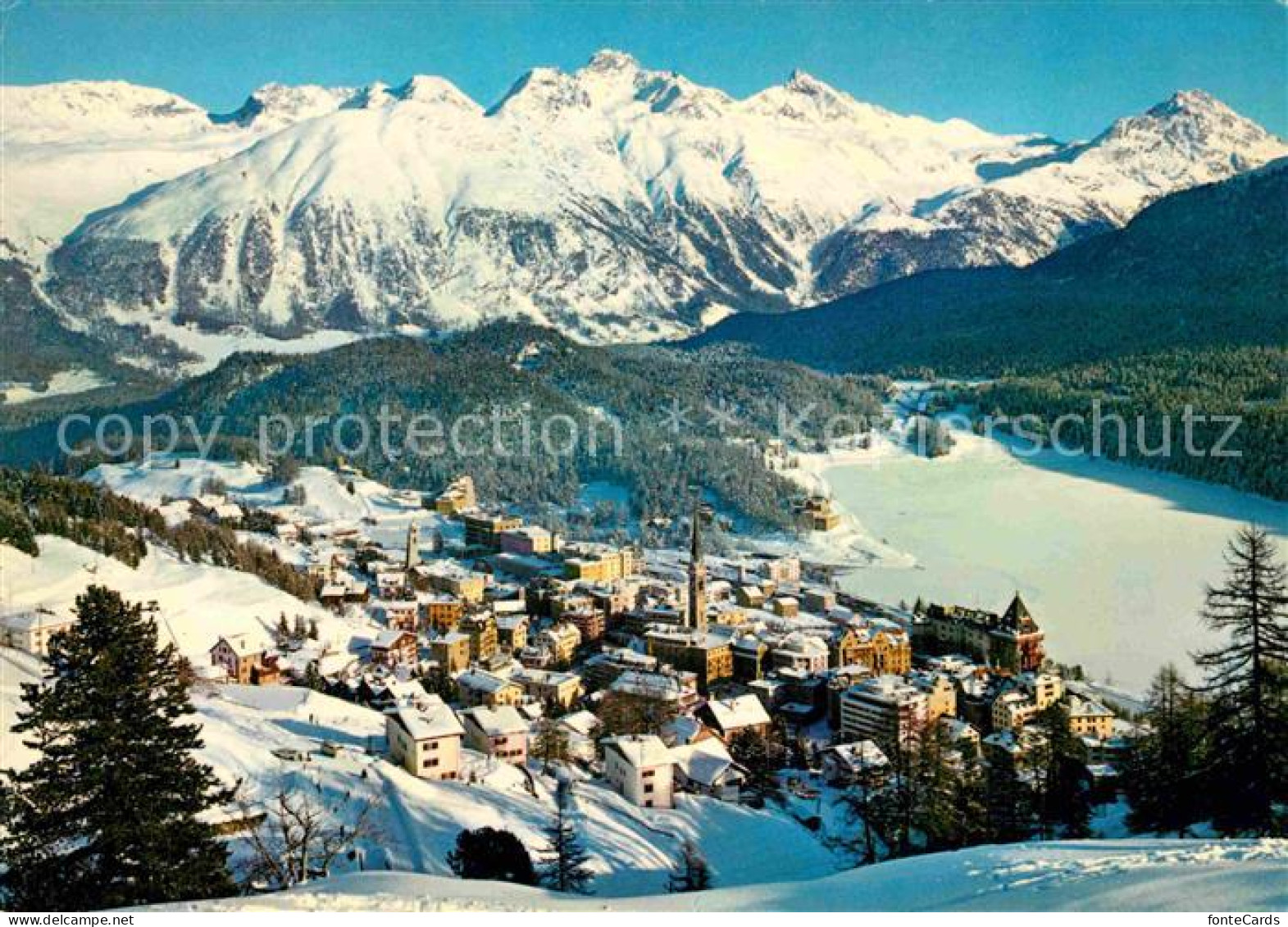12677280 St Moritz GR Mit Piz-Languard Und Piz-Albris St Moritz - Autres & Non Classés
