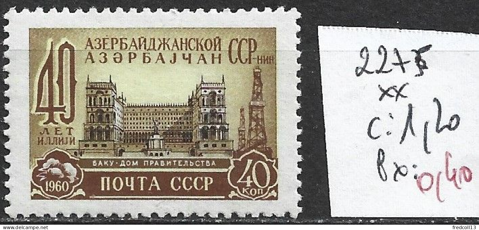 RUSSIE 2275 ** Côte 1.20 € - Neufs