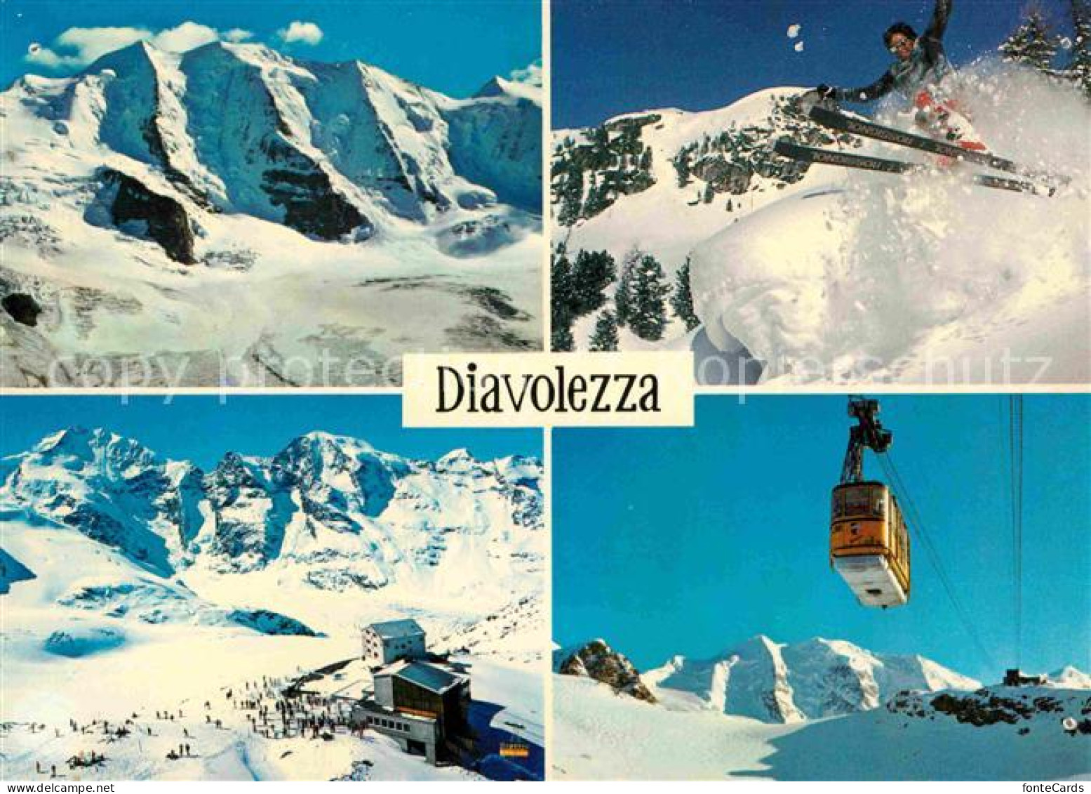 12677262 Diavolezza Piz Palue Gletscherskilift Bergstation Mit Bernina Diavolezz - Altri & Non Classificati