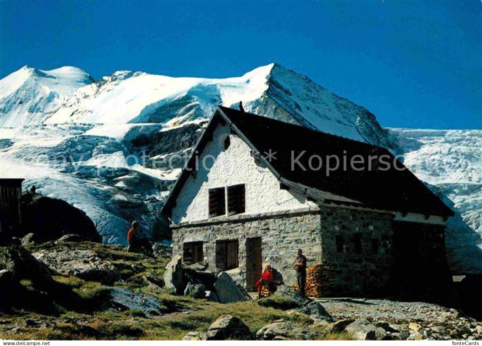 12677071 Turtmannhuette Mit Turtmanngletscher Bishorn Turtmannhuette - Andere & Zonder Classificatie