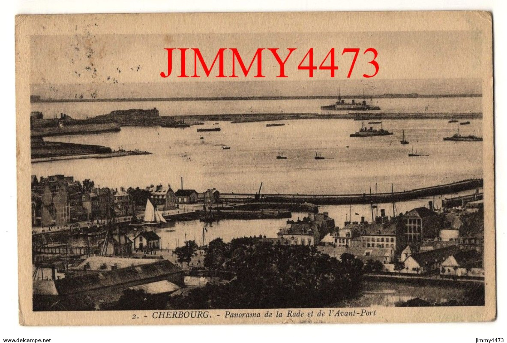 CPA - CHERBOURG En 1933 - Panorama De La Rade Et De L'Avant-Port - N° 2 - Edit. Becquemin-Roupsard à Cherbourg - Cherbourg