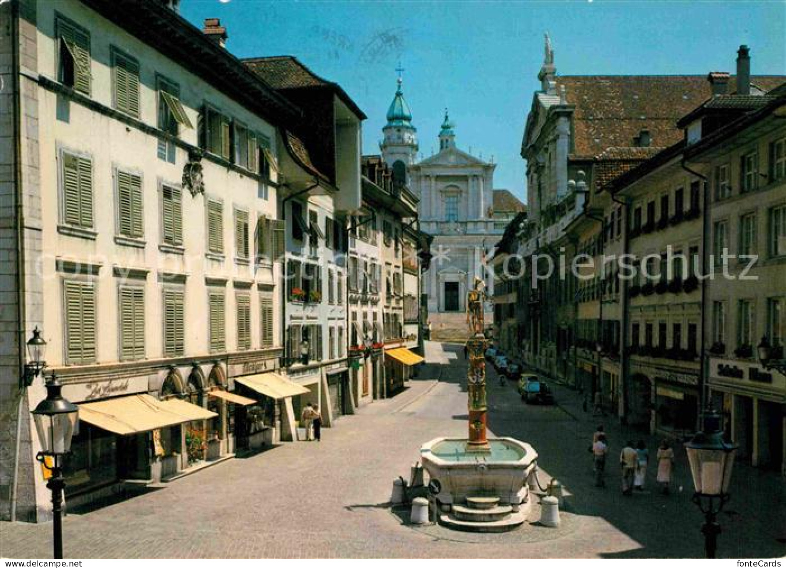 12677011 Solothurn Hauptgasse Mit St Ursen Kathedrale Solothurn - Andere & Zonder Classificatie