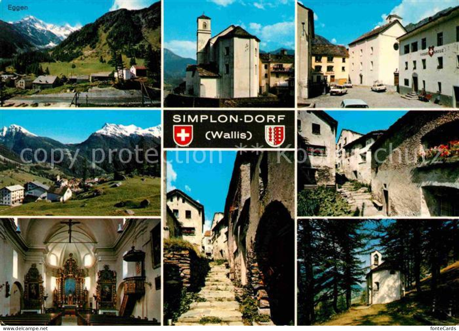 12676024 Simplon Dorf Ortspartien Kirche Simplonpass Simplon Dorf - Andere & Zonder Classificatie