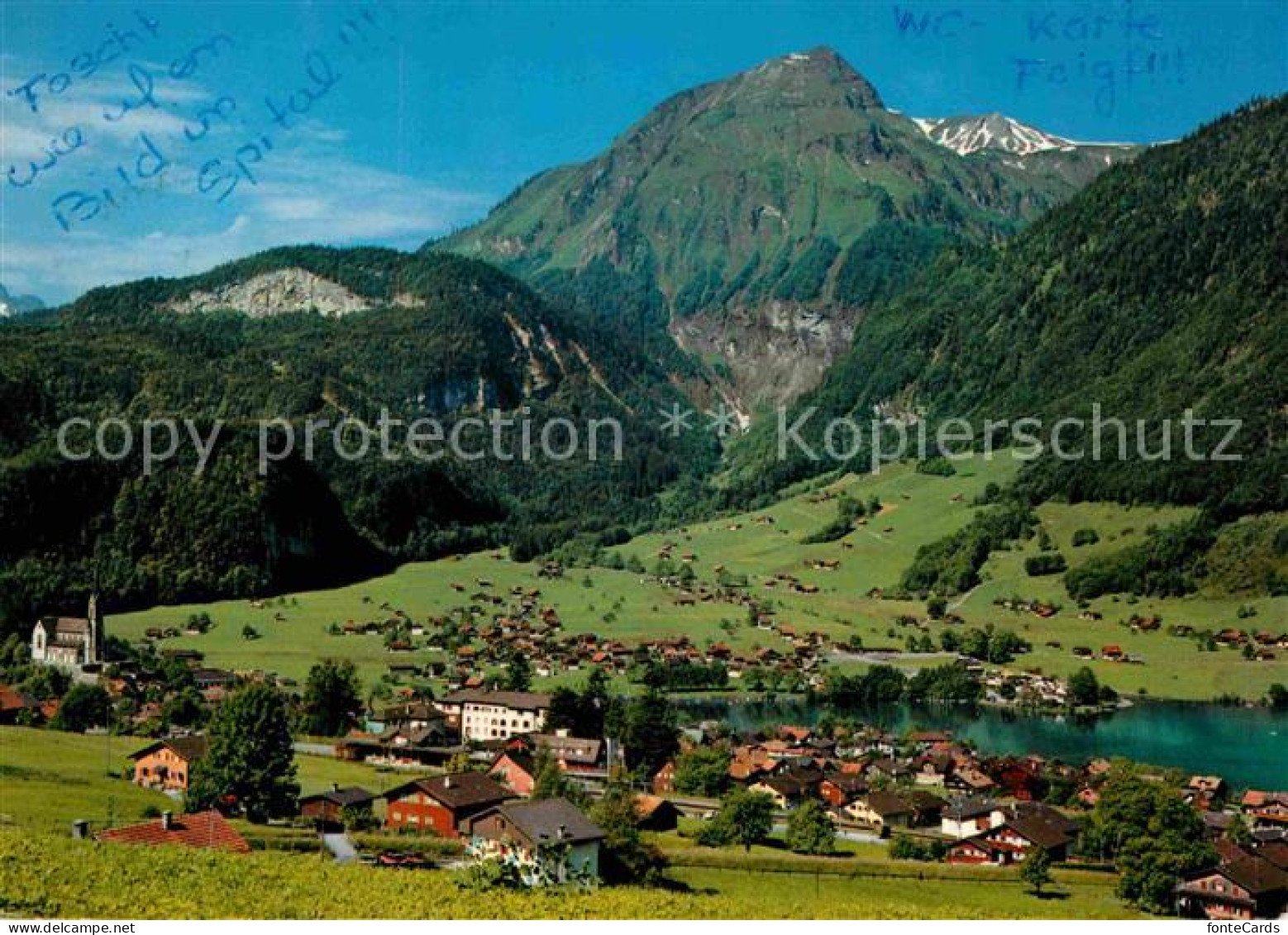 12676022 Lungern Fliegeraufnahme Mit See Und Wilerhorn Lungern - Sonstige & Ohne Zuordnung