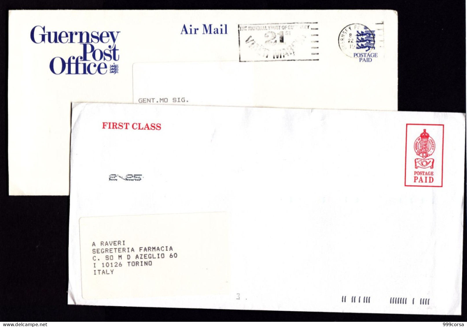 Great Britain, Guernesey & Jersey, Postal Stationery, Postage Paid - Brieven En Documenten