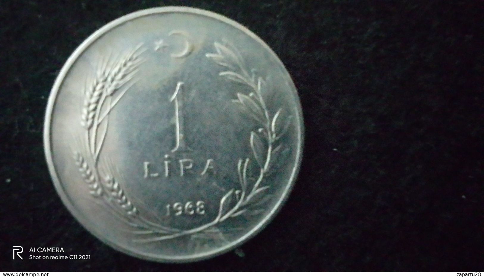 TÜRKİYE - 1968--   1  LİRA     - XF-   YÜKSEK KATALOG DEĞERİ - Turquia