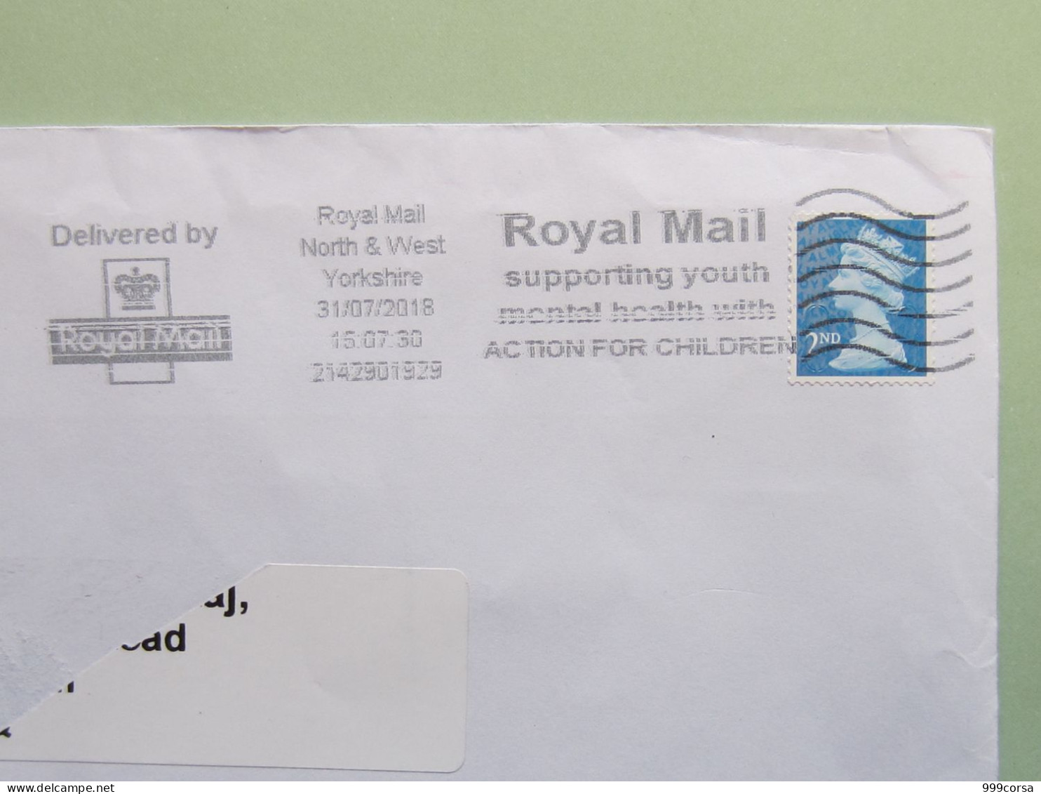 GB, Salute, Royal Mail Sostiene Salute Mentale Giovani Con Action For Children (busta 24x16) - Enfermedades