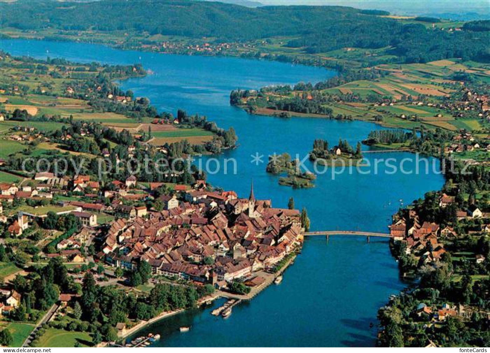 12675620 Stein Rhein Mit Untersee Fliegeraufnahme Stein Am Rhein - Andere & Zonder Classificatie