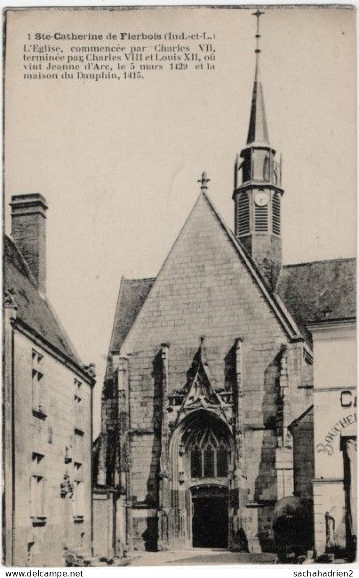 37. STE-CATHERINE-DE-FIERBOIS. L'Eglise Et La Maison Du Dauphin. 1 - Sonstige & Ohne Zuordnung