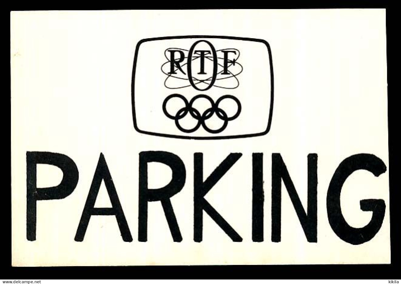 Ticket PARKING O.R.T.F. Des X° Jeux Olympiques D'hiver Grenoble 1968 Olympic Games Winter 68 - Autres & Non Classés