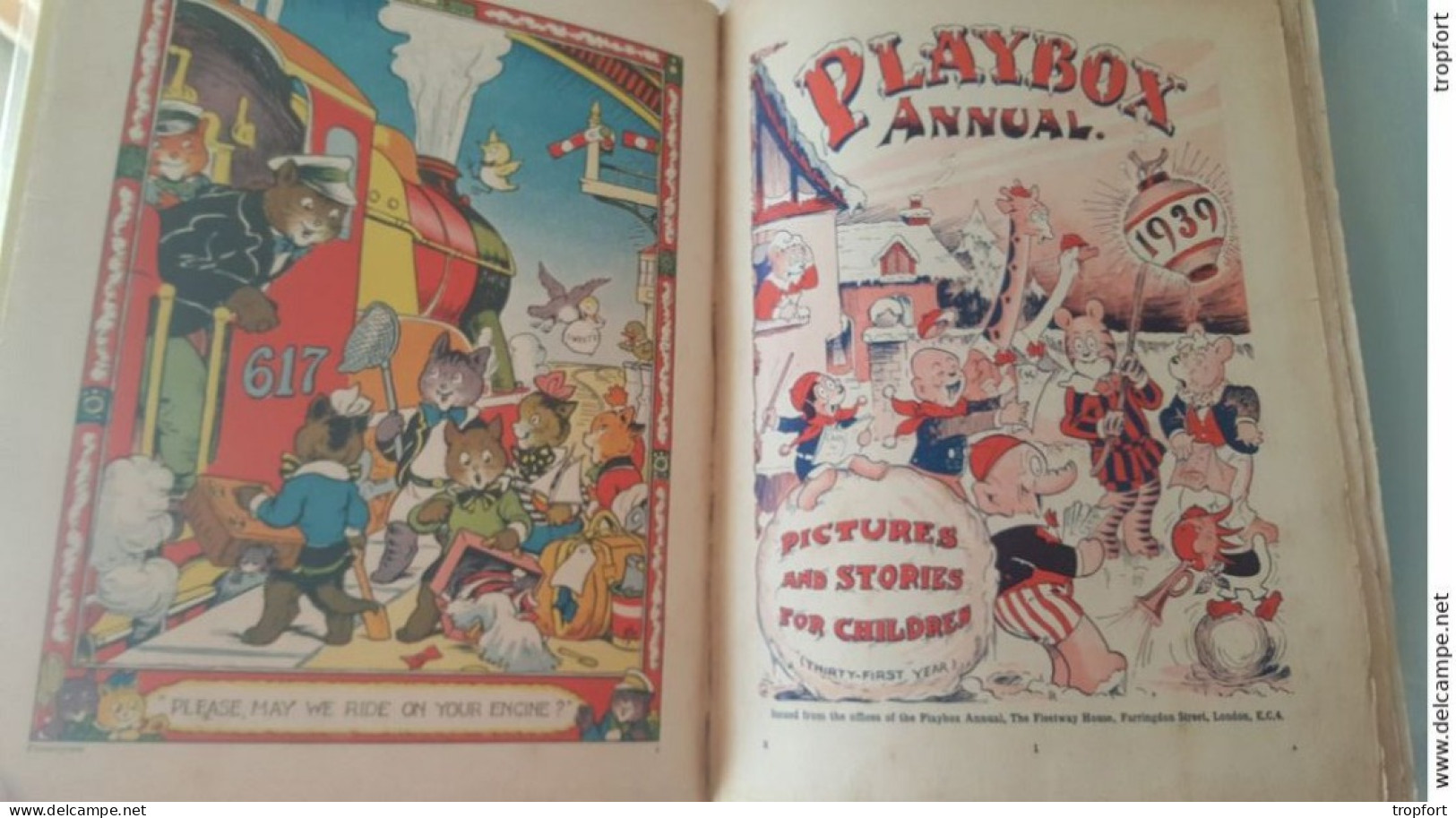 EE / Superbe LIVRE BD PLAYBOX 1938 Thème COUVERTURE POMPIER  112 Pages - Autres & Non Classés