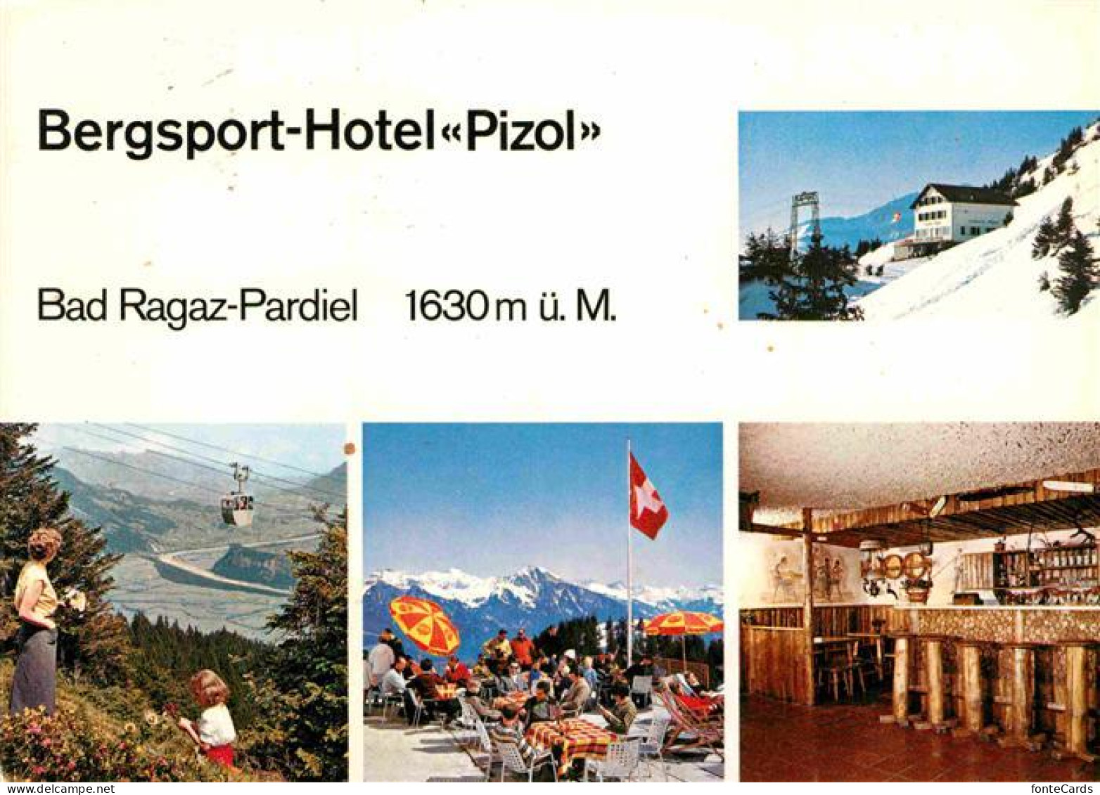 12674964 Pardiel Bergsport Hotel Pizol Seilbahn Terrasse Bar Bad Ragaz - Other & Unclassified