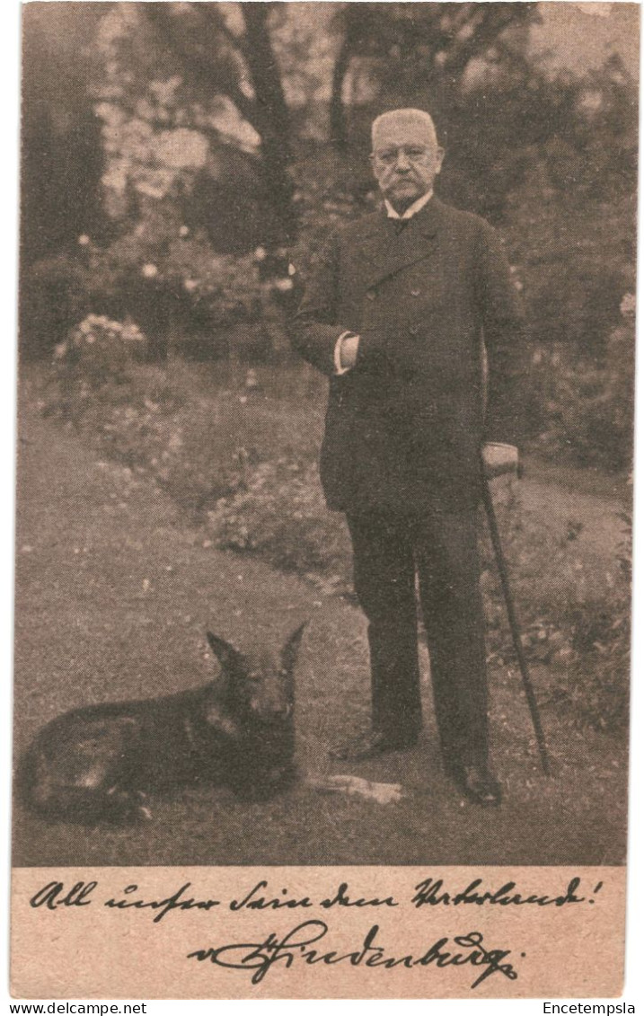 CPA Carte Postale Germany  Paul Von Hindenburg Avec Un  Chien  VM80127ok - Autres & Non Classés