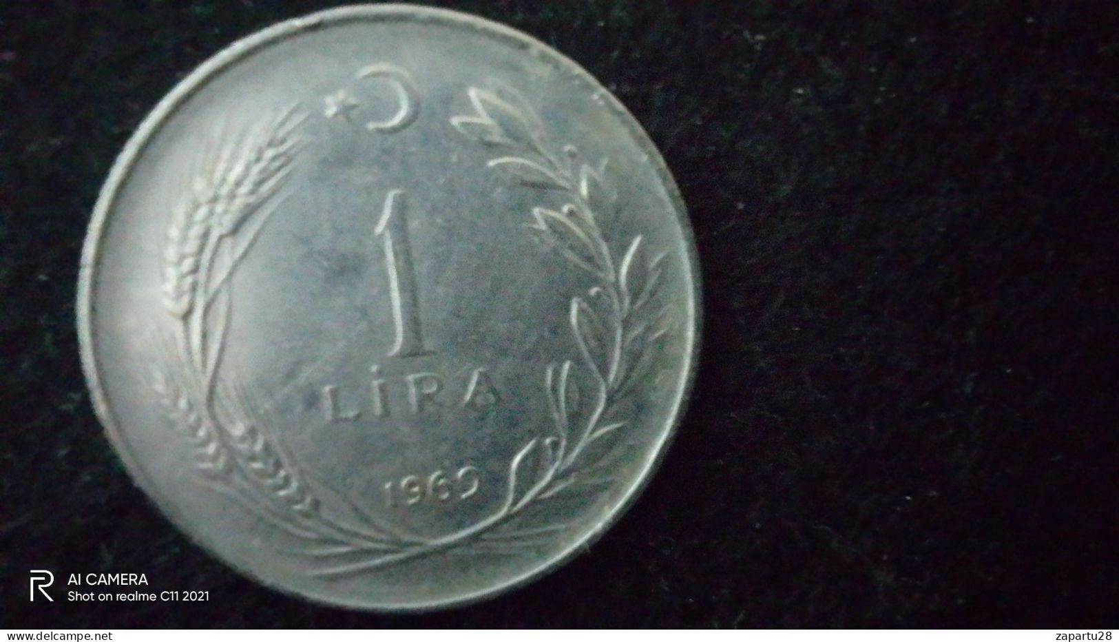 TÜRKİYE - 1969--   1  LİRA     - XF-   YÜKSEK KATALOG DEĞERİ - Turkey