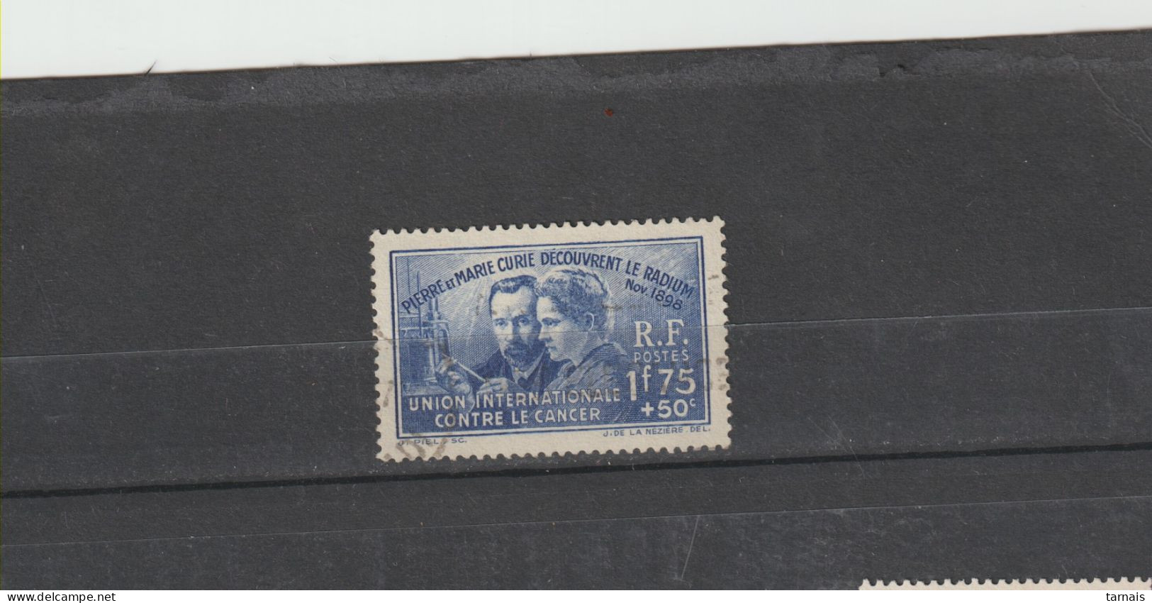 1938 N°402 Pierre Et Marie Curie Oblitéré (lot 32) - Gebraucht