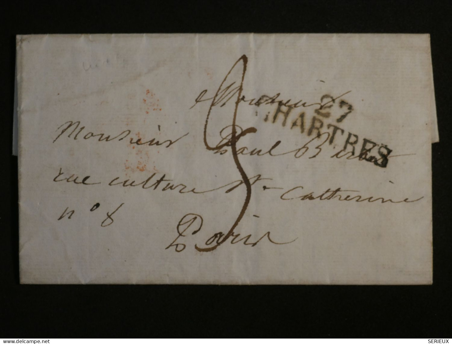 DN14 FRANCE  LETTRE  1823   CHARTRES A  PARIS +AFF. INTERESSANT++ - 1801-1848: Precursors XIX