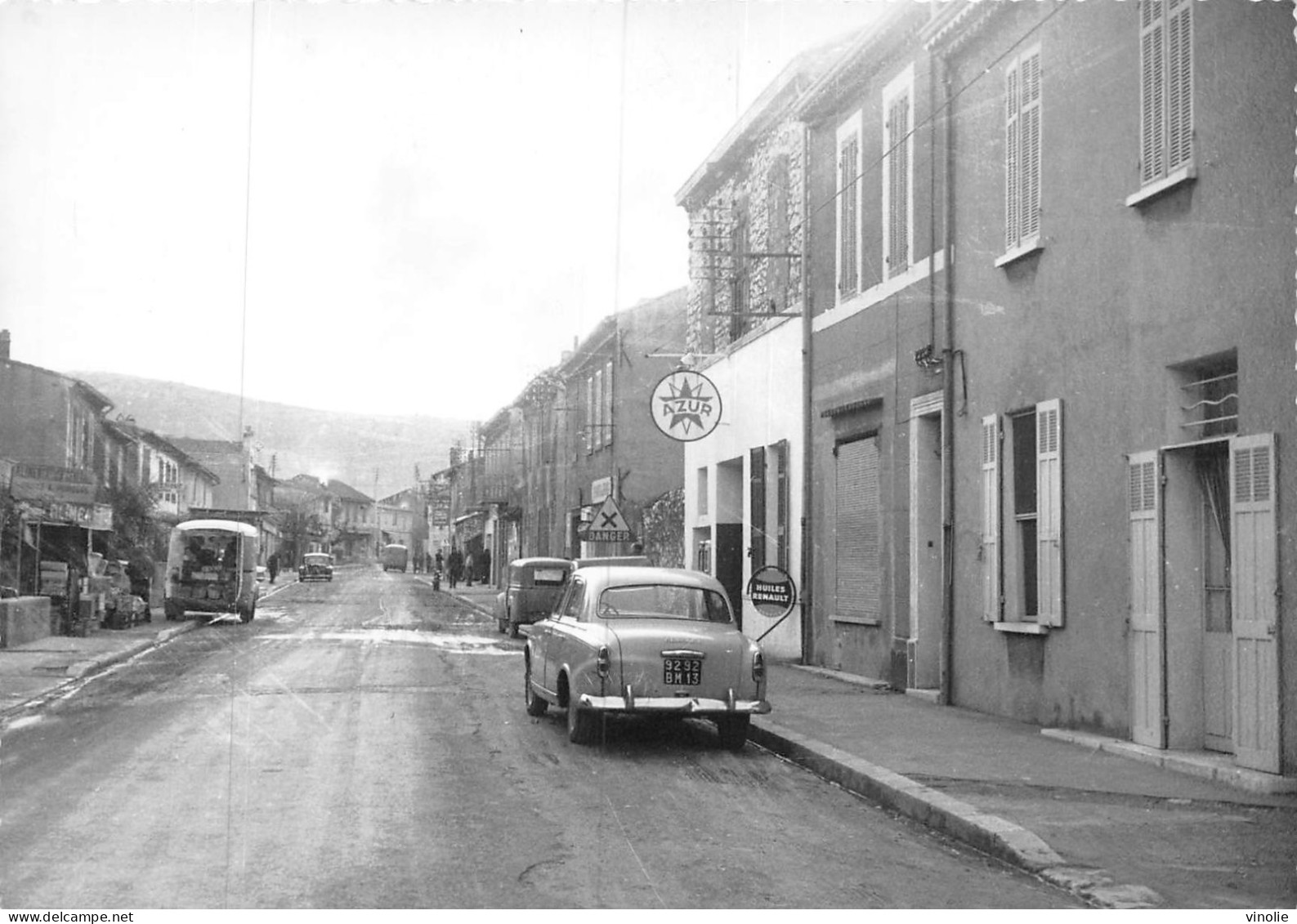 MO-24-424 : ROQUEFORT-LA-BEDOULE. EDITIONS DU SUD-EST. FRANCE TOURISTIQUE. ROUTE NATIONALE. AUTOMOBILE. POSTE A ESSENCE - Otros & Sin Clasificación