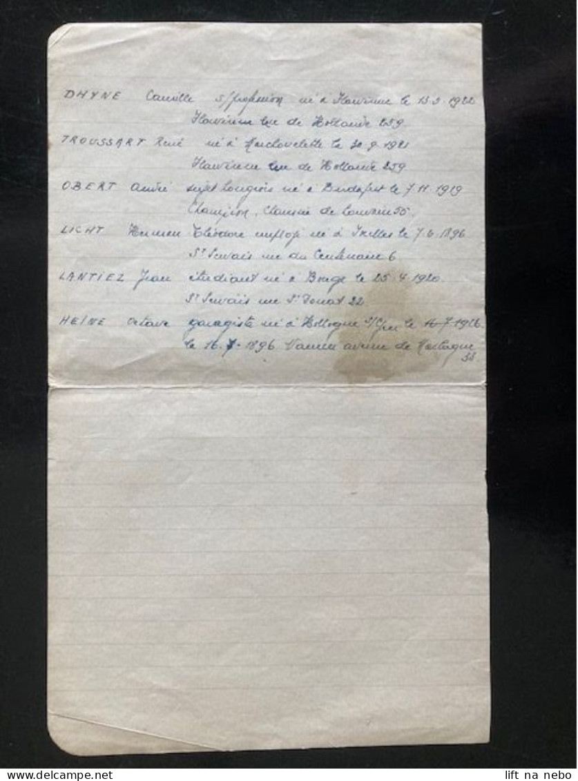 Tract Presse Clandestine Résistance Belge WWII WW2 'Citoyens Rexistes Du Casino De Namur' (Debry Gustave Chef..) 4 Pages - Documents