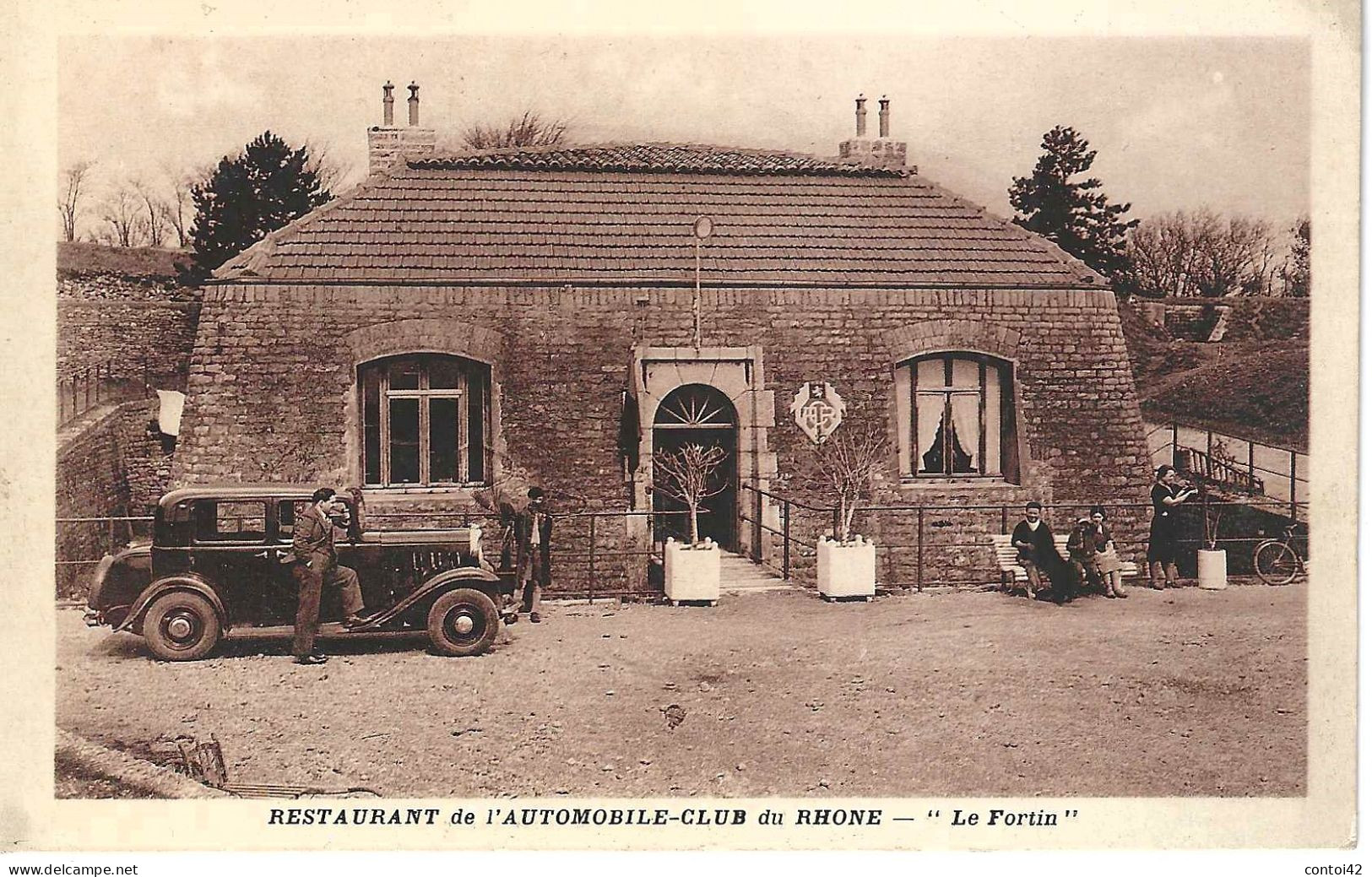 69 SAINT CYR AU MONT D'OR PUBLICITE RESTAURANT DE L'AUTOMOBILE CLUB DU RHONE LE FORTIN RHONE - Sonstige & Ohne Zuordnung