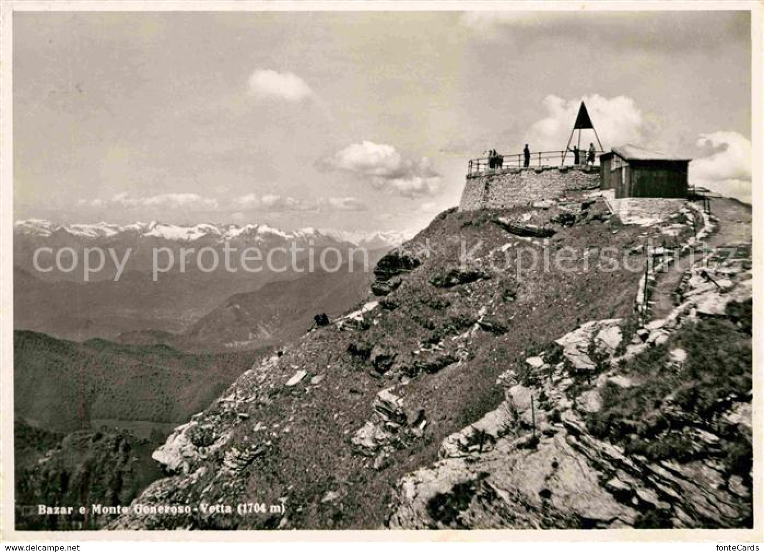 12672364 Capolago Bazar E Monte Generoso Vetta Fernsicht Alpenpanorama Capolago - Autres & Non Classés