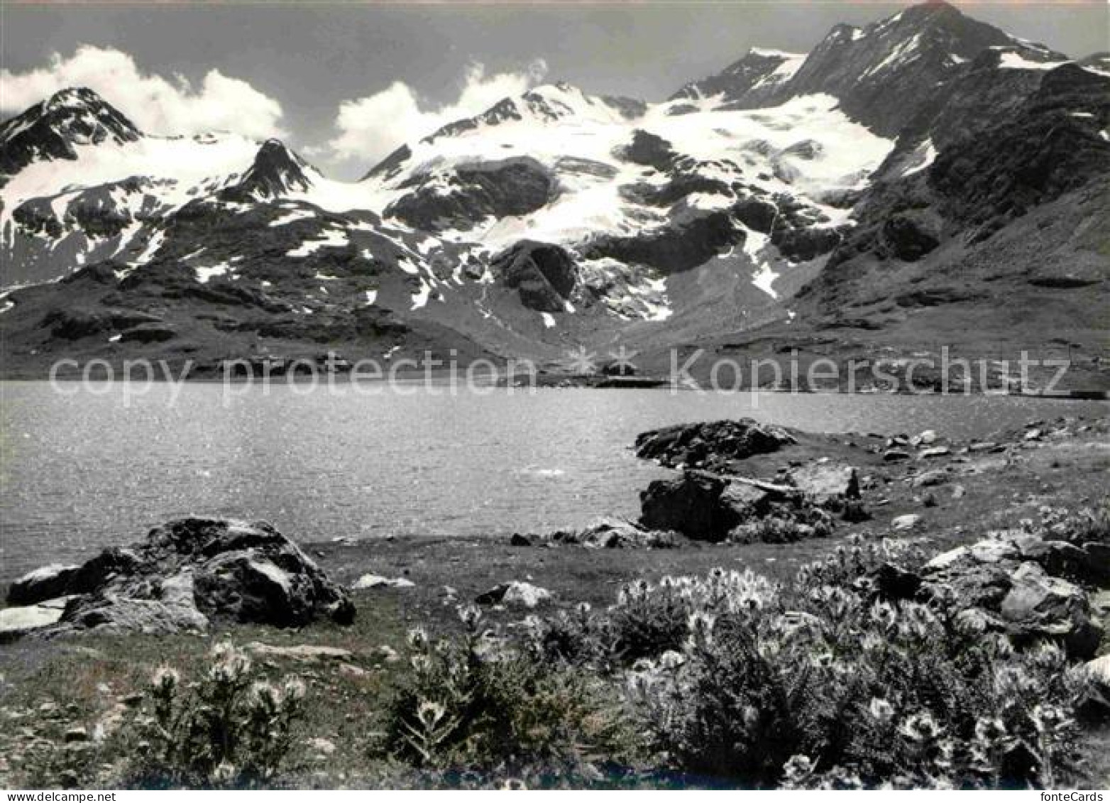 12672338 Berninapass Lago Bianco Mit Cambrenagletscher Und Piz Cambrena Berninap - Altri & Non Classificati