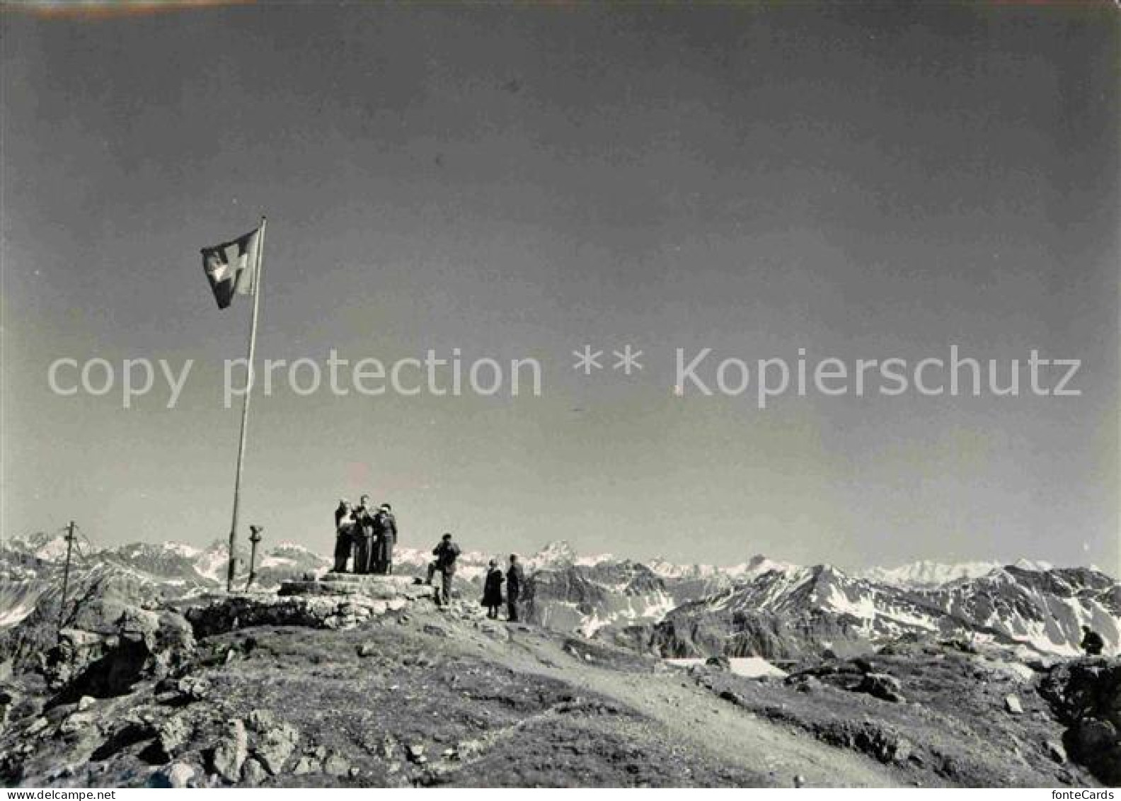 12672312 Arosa GR Weisshorn Piz Kesch Piz Palue Piz Bernina Fernsicht Alpenpanor - Altri & Non Classificati